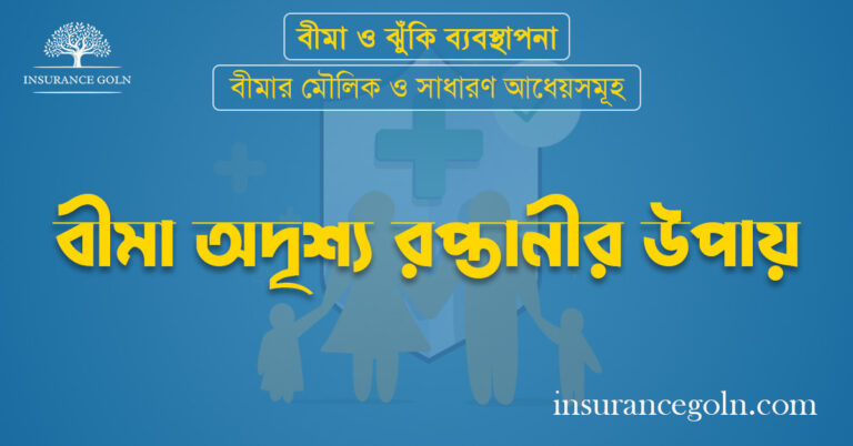 বীমা অদৃশ্য রপ্তানীর উপায়