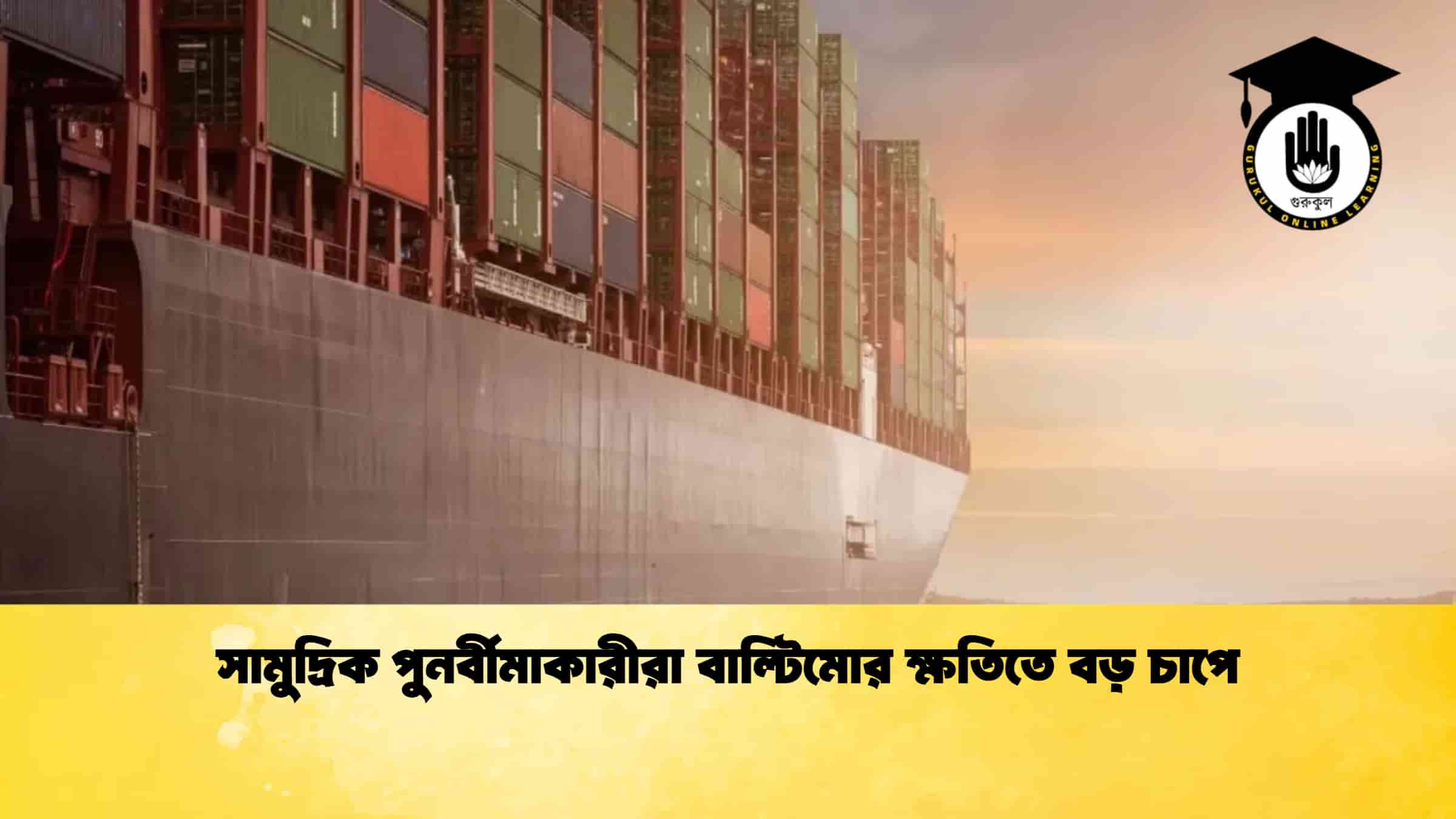 সামুদ্রিক পুনর্বীমাকারীরা বাল্টিমোর ক্ষতিতে বড় চাপে