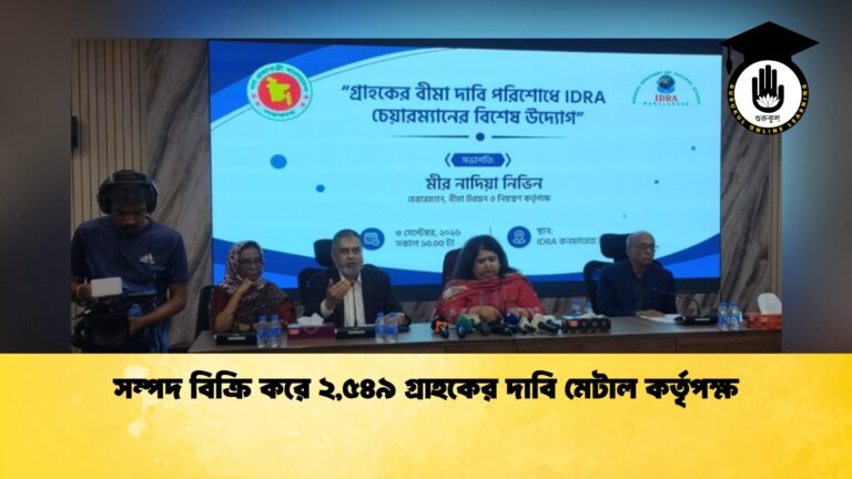 সম্পদ বিক্রি করে ২,৫৪৯ গ্রাহকের দাবি মেটাল কর্তৃপক্ষ